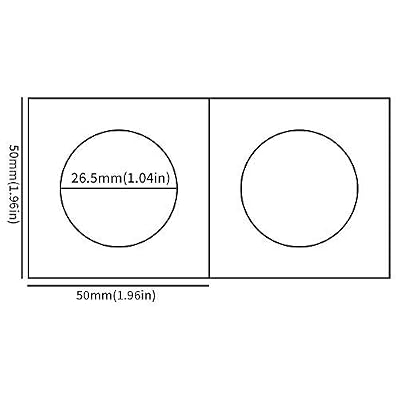 Uncle Paul Coin Flips for Quarter Dollars- 50 PCS 26.5mm/1.04inch Cardboard Holders for 2x2 inch Pockets CS07265