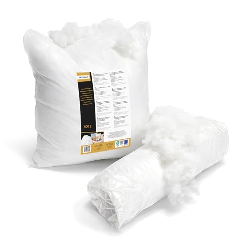 Polisoft Füllwatte 1kg Für Kissen Kuscheltiere und Amigurumi Flauschige Füllmaterial für Kuscheltiere Antiallergische Öko-Tex 100 Zertifiziert Weiß (1000)