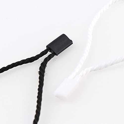 Image of Little Blooms Nylon Hang Tag String for Garments [Pack of 1000 Pieces] Length 18cm (Black), 1000 Labels