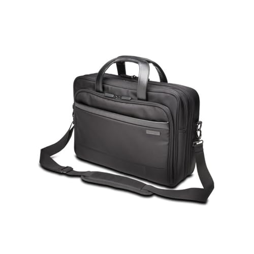 Image of Kensington K60386EU Laptop Briefcase, Contour 2.0 15.6 Inch Business Laptop Briefcase, Medium Shoulder Bag for Laptops & Tablets, Water Resistant Secure Bags for Men & Women, Hand Luggage, Travel Bag