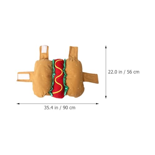 Disfraz para perros y gatos Hot Dog XXL miniatura 2