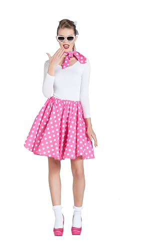 Falda rosa con enagua y pañuelo jupe rose avec jupon pour costume traditionnel