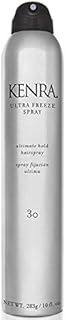 Kenra Ultra Freeze Spray 30 | Ultimate Hold Hairspray | Long-Lasting, Ultra-Firm Hold | Fast-Drying Formula | Provides Humidity Resistance | High Shine, Flake-Free Finish | All Hair Types | 10 oz