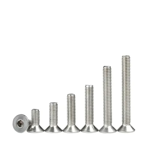 Tornillos avellanados M3 DIN7991 en acero inoxidable 304 con cabeza hexagonal 6