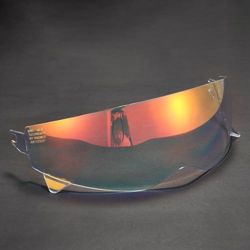 Visière de casque moto REVO Red rouge pour protection vent et soleil lunettes unisexes