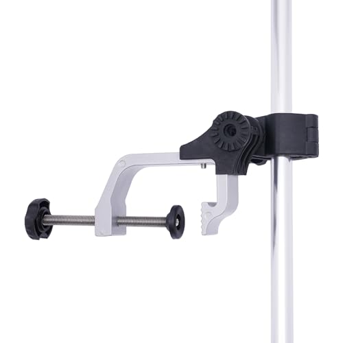 Image of Portable Fish Finder Bracket, Fishfinder Mount Bracket, Fishfinder Mount with 360 Adjustable Rotating Holder, Portable Fish Finder Mount for Pontoon Boat Fishing, for Boats, Canoes, and Kayaks