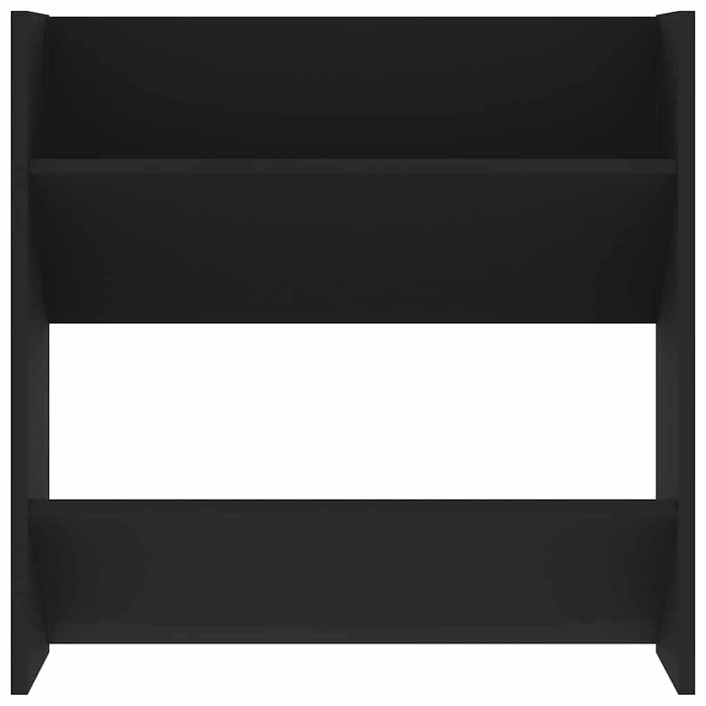 Wand-Schuhschränke 4 STK. Schwarz Holzwerkstoff 60x18x60 cm Schuhregal schmal platzsparend für Flur Diele Eingangsbereich mit 2 Kippböden und staubdichtem Organizer