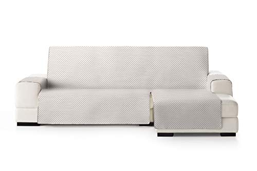 Eysa Oslo Funda, Poliéster, Crudo/Visón, Chaise Longue 240cm. Válido para sofá Desde 250 a 300cm