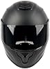 Casco integral Orthrus para moto, adultos hombres y mujeres, aprobado DOT | Cascos de moto de calle con visor ahumado y transparente, ventilación avanzada, forro removible y lavable, negro mate, talla grande 4