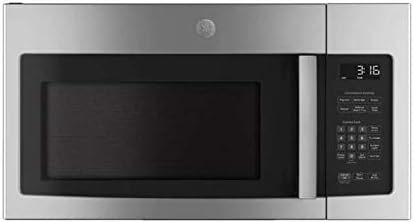 GE JVM3162RJSS 30" 120 Volts 1.6 cu. ft. Capacity Over the Range Microwave with Convertible Venting and 1000 Watts in Stainlesss Steel