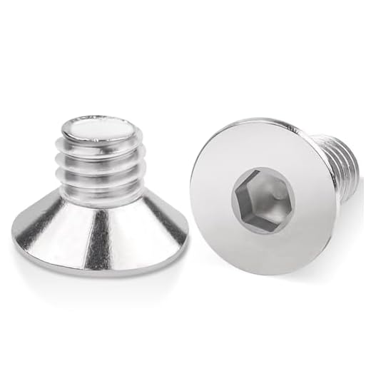 100 Stück M4x10mm Senkkopfschrauben Edelstahl, Leryati Din 7991 A2 V2A Senkkopf Innensechskant Senkschrauben Genannt, Senkschraube mit Innensechskant Vollgewinde Senkkopfschrauben mit Metrischen