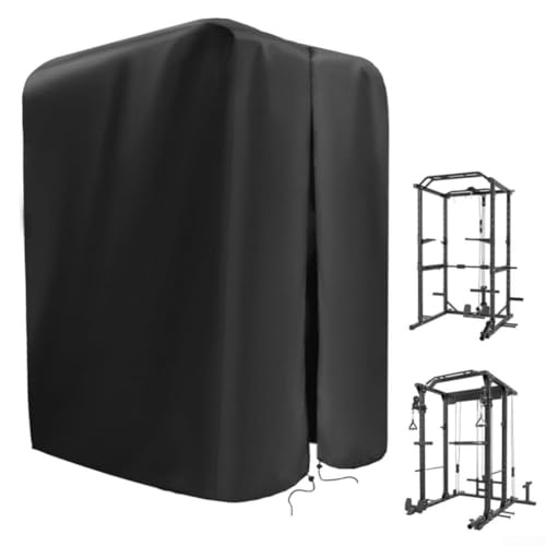 Copertura Impermeabile Per Squat Rack - Tessuto Oxford 210D, Antipolvere, Con Cerniera, 107x102x163 Cm - Foto 3