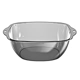 Charmoon 洗面器 透明 フック穴付き 湯