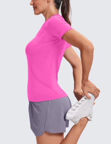 Image of MathCat Seamless Short Sleeve Workout Tops for Women
