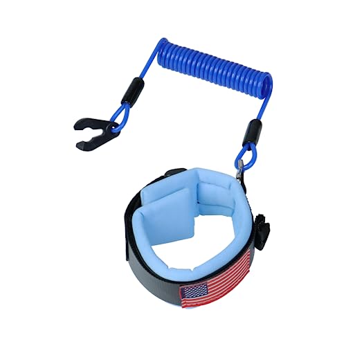 Boat Kill Switch Lanyard Jet Ski Wrist Strap Fit for Yamaha Jet Ski Outboard Motor Engine Shut Off Tether Emergency Safety Stop Key Cord Lanyard OE:EW2-68348-00-00(Blue)