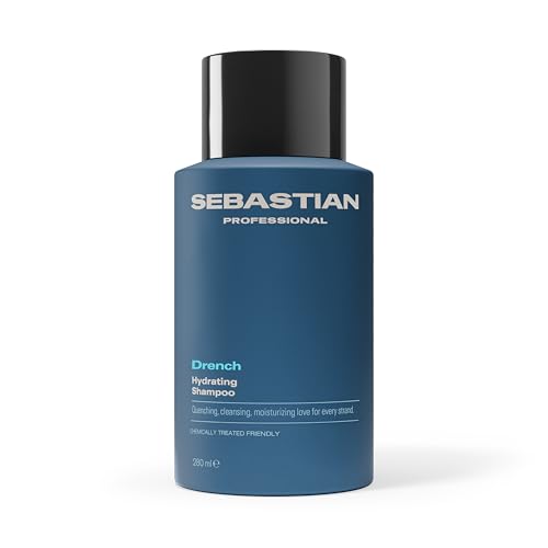 Sebastian Professional Drench Hydrating Shampoo | Deep Moisturizing for Chemically Treated Hair | 9.4 Fl Oz (Pack of 1)