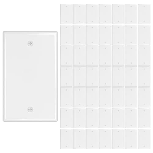 Image of iwillink Blank Device Wall Plate 50-Pack, Ethernet Wall Plate
