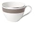 Produktbild Villeroy & Boch 0,2L Kaffeeobertasse Anmut My Colour aus Premium Bone Porzellan Farbe: Rock Grey