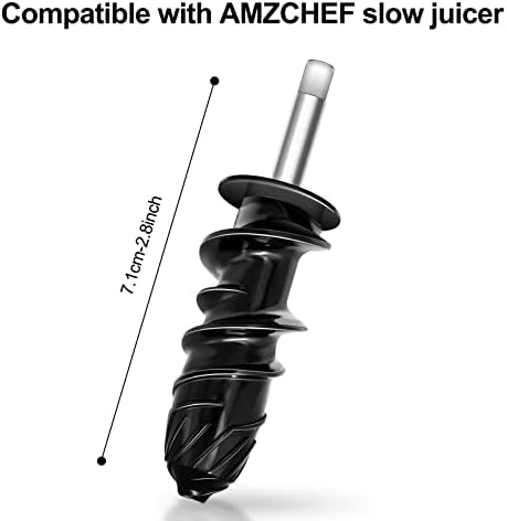 Juicer Auger, Replacement Parts for AMZCHEF Slow Juicers 1501 & 3001, AMZCHEF masticating Juicer Attachment