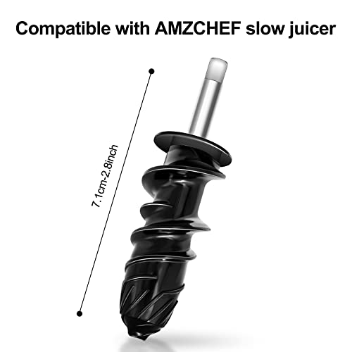 Juicer Auger, Replacement Parts for AMZCHEF Slow Juicers 1501 & 3001, AMZCHEF masticating Juicer Attachment