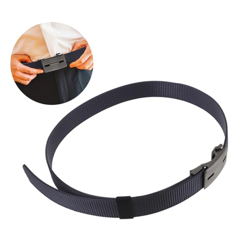 Men's Casual Nylon Ratchet Belt Automatic Buckle Stretchy Web Belt for Golf Blue for Men3