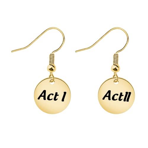 KTAP Theatre Dangle Earrings Director Actor Jewelry Act I Act II Earrings Gift for Theater Lovers