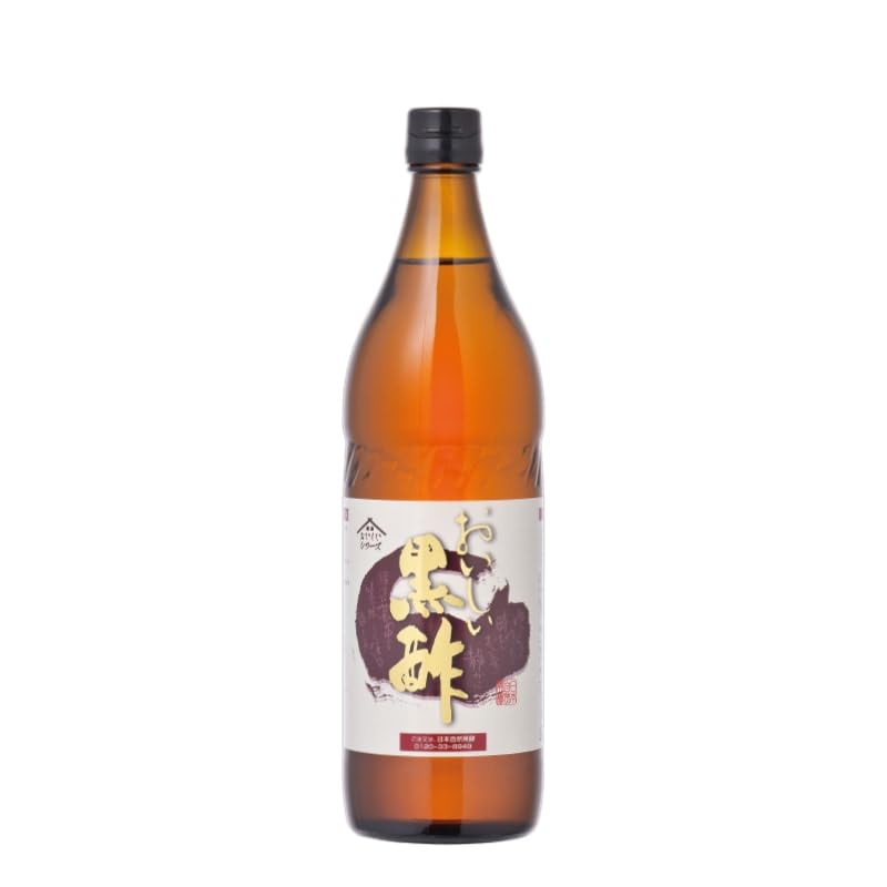 Amazon.co.jp: 【公式】日本自然発酵 おいしい黒酢 900ml 1本 健康