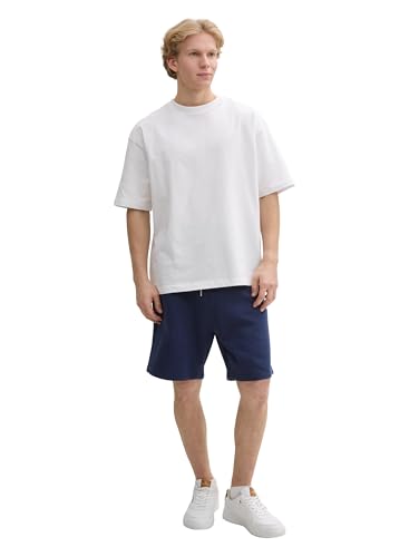 TOM TAILOR Denim Bermudy męskie szorty dresowe, 34590 - Dark Blueberry, L