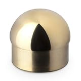 KegWorks Domed End Cap - Polished Brass - For 2