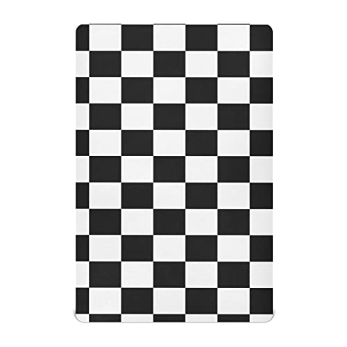 Image of Checkerboard Plaid Crib Sheets for Boys Girls Pack and Play Sheets Breathable Mini Crib Sheets Fitted Crib Sheet for Standard Crib and Toddler Mattresses Baby Crib Sheets for Girls Boys, 52x28IN
