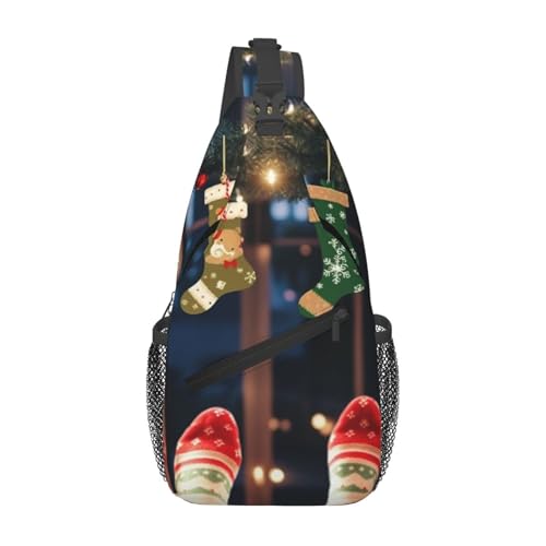 Bolso Crossbody Unisex Negro con Diseño Cartoon miniatura 1