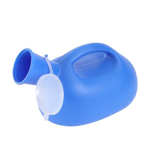 Holibanna 1Pc Men's Portable with Cover Emergency Toilet for Travel Durable Pe Material Lightweight Design for Camping and Outdoor Use Blue