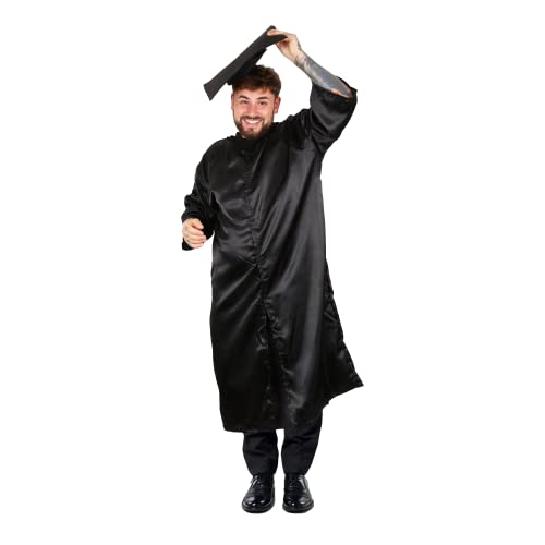 LOVETRENDS Graduation Hat & Costume Set, Complete Grad Party Outfit with Cap, Gown & Accessories