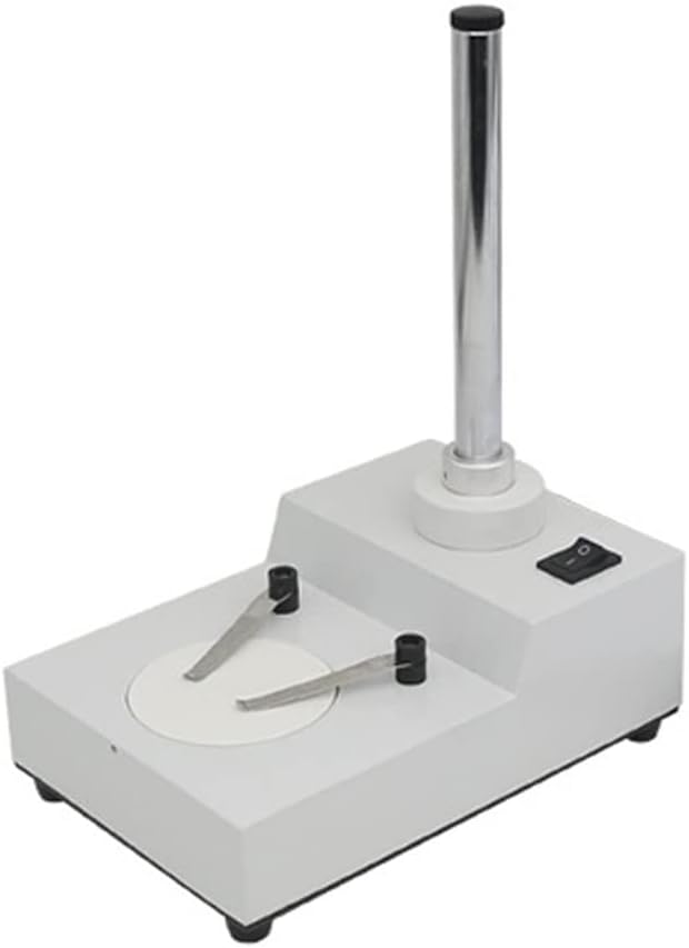 Lab Microscope Slides Microscope Stand Metal Base for Trinocular Binocular Stereo Microscope with Glass Plastic Plate Workbench Microscope Accessories Microscope Parts(Top Bottom Light)