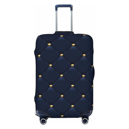 Luxury Blue Travel Luggage Covers For Suitcase Elastic Suitcase Protector Anti-Scratch Spandex Baggage Covers Fits 18-32 Inch Luggage Small
