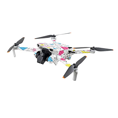 Image of MightySkins Carbon Fiber Skin Compatible with DJI Mini 3-90s Fun | Protective, Durable Textured Carbon Fiber Finish | Easy to Apply | Made in The USA