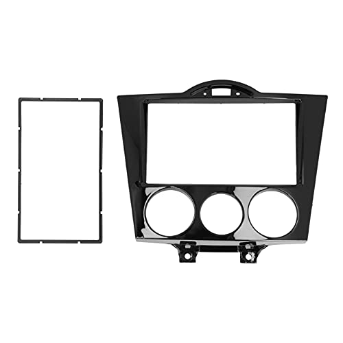 Car Stereo Dash Radio Fascia Kit, 2Din Radio Stereo Fascia Frame Dash CD Panel Trim Replacement for RX-8 2003-2008