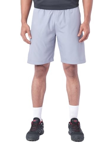 Image of Wildcraft Men's Solid Regular Fit Shorts| Mid Waist with Adjustable Drawcord