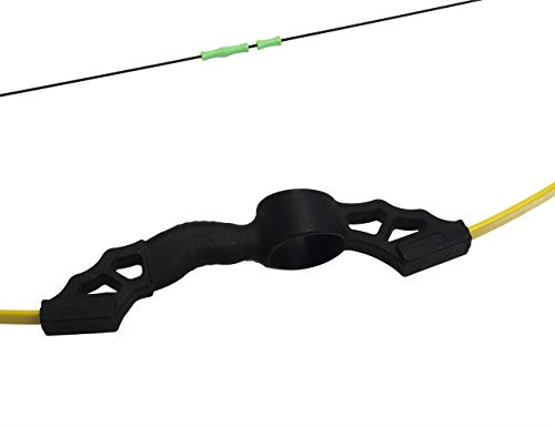 DOSTYLE Outdoor Youth Recurve Bow and Arrow Set with Quiver Children Junior Archery Beginner Longbow Training for Teen Teams Game Gift (Yellow) - Thumbnail 2