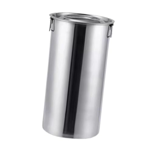Seau à glace inox 13L, distributeur de lait multifonction 20x40cm avec double poignée