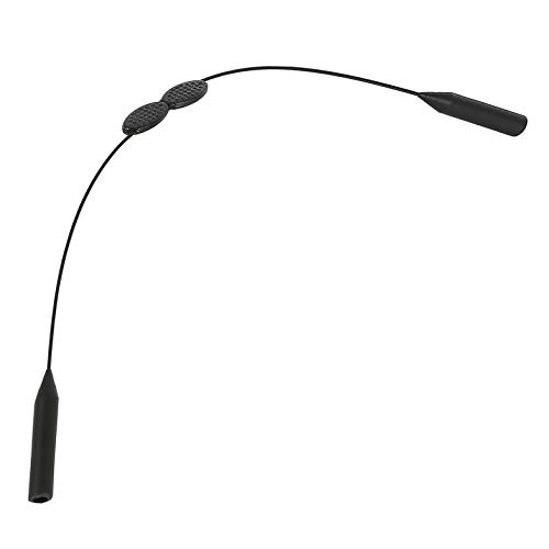 Brillenkoord – verstelbare brilhouder, ketting, halsband, touw, touw, antislip band, brilband, zwart - Image 4