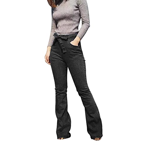 Short jean grande taille pour femme et pantalon denim évasé avec ceinture