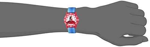 DISNEY Jr Kids' Plastic Time Teacher Analog Quartz Nylon Strap Watch2