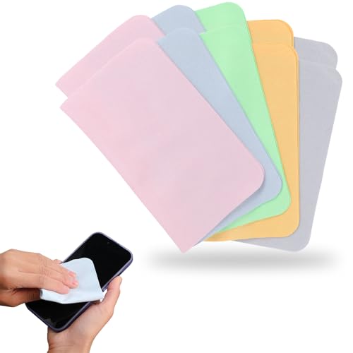 MBAIYO Brillenputztücher,10 Stück Brillenputztücher Mikrofaser Objektiv-Reinigungstuch Brillenputztuch Für Kamera Objektiv Brillen Bildschirme Tablet 17x14cm