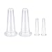 Aeyistry 4Pcs Cupping Facial Set for Face and Eye Cupping Massage, Facial Cupping Set Silicone Cups with Exfoliating Brush for Face Neck Skin (2 Small&2 Large, White)