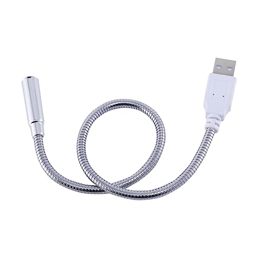 HOMSFOU 4pieces USB Led Lamp for Laptop Desktop Flexible Gooseneck Reading Light for Keyboard Bedside Eye Lightweight Portable for Home Office Use