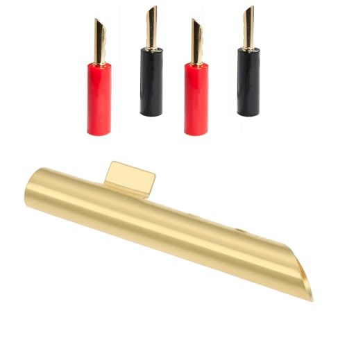 10 piezas conectores banana 4mm cobre chapado oro miniatura 3