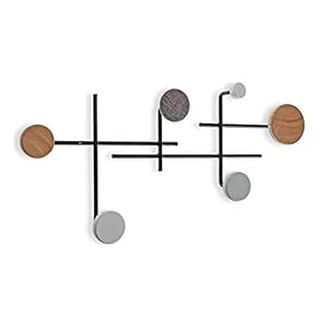 VERSA VS-20931083 Kledinghaken, hout, metaal, eenkleurig, effen