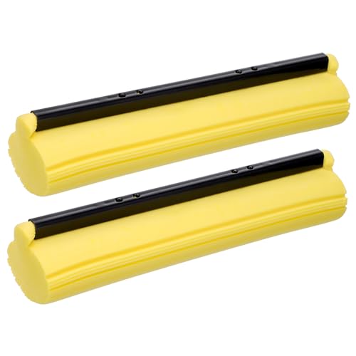 KICHOUSE 2 Piezas Cabezal de Fregona de Esponja PVA de Repuestos de Trapeador Rodillo para Limpieza de Pisos Uso Seco y Húmedo Accesorios de Limpieza Eficaces para Baldosas y