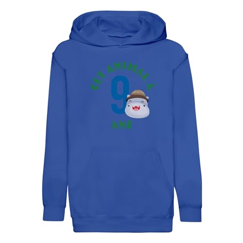 Cadeau anniversaire 9 ans hoodie enfant theme safari pour fete celebrate